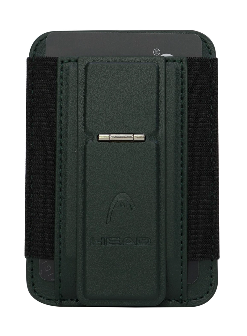 BILLETERA TARJETERO ELASTICO MAGNE TICO BOXTER VERDE HEAD - 2