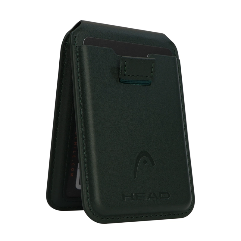 BILLETERA TARJETERO MAGNE TICO VANTAGE PREMIUM VERDE HEAD - 6