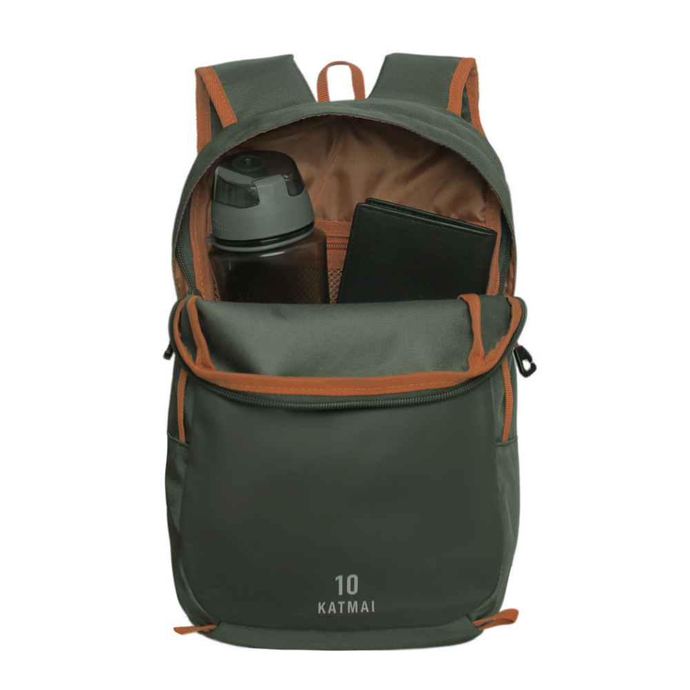 MOCHILA OUTDOOR CAMPING PEQUEÑA KATMAI 10L VERDE HEAD - 3