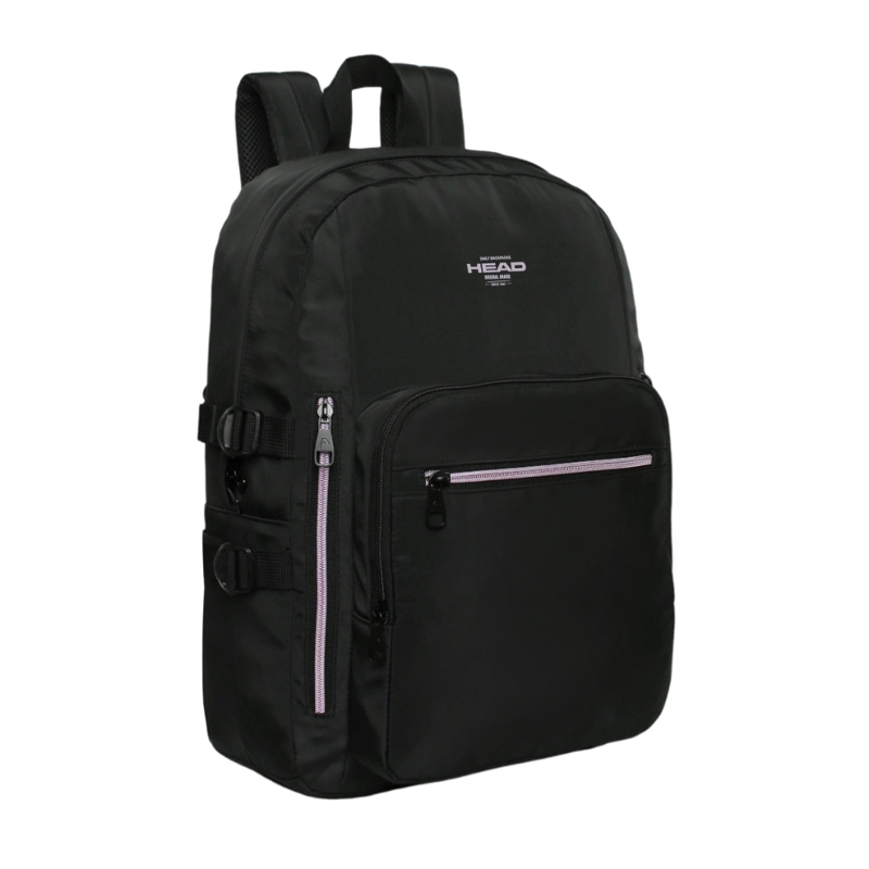 MOCHILA MUJER NOTEBOOK KONA NEGRO LILA HEAD - 1