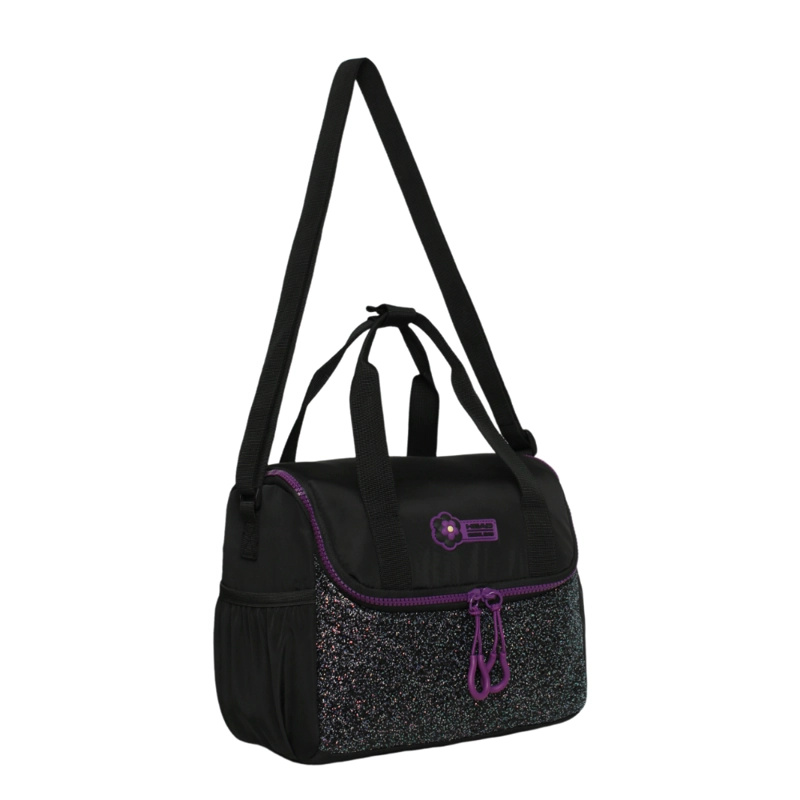 LONCHERA MUJER TIPO CARTERA ICEBERG GLITTER NEGRO HEAD - 1