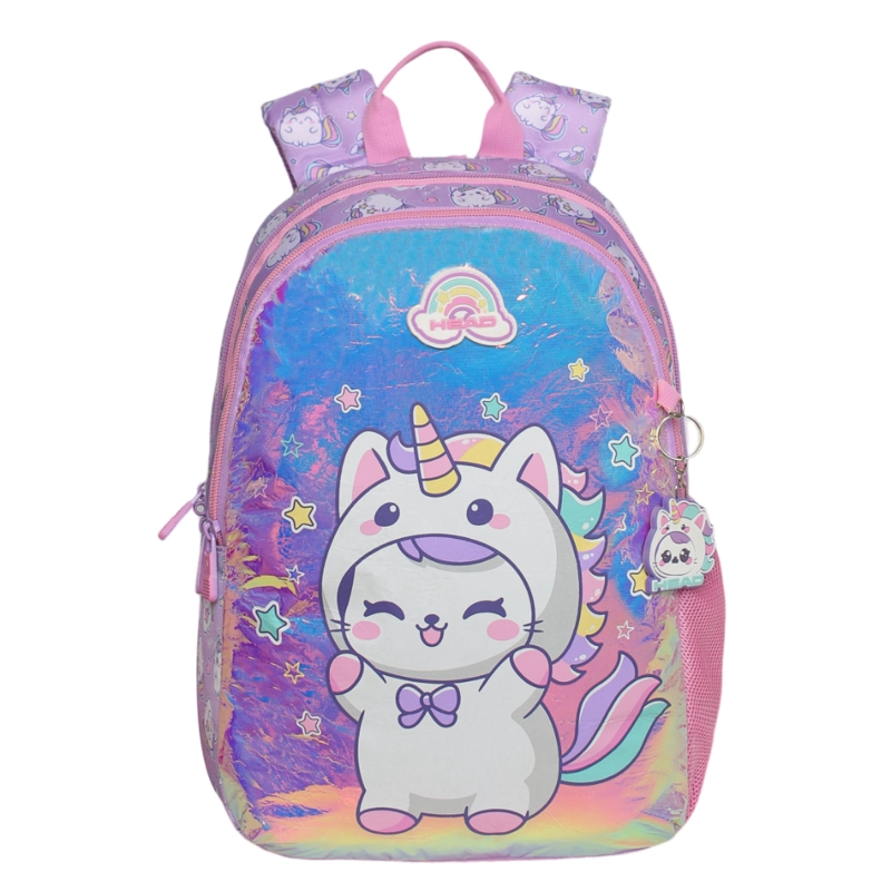 MOCHILA INFANTIL NIÑA BIONICA GATICORNIO LILA HEAD - 2