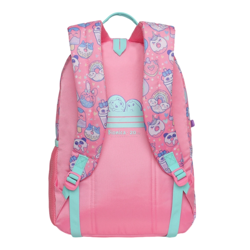 MOCHILA INFANTIL NIÑA BIONICA SWEET CANDY ROSADO HEAD - 6