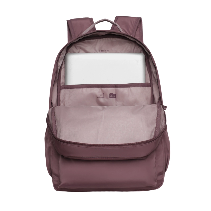 MOCHILA MUJER YSHO MICROFIBRA DARK MALVA HEAD - 3
