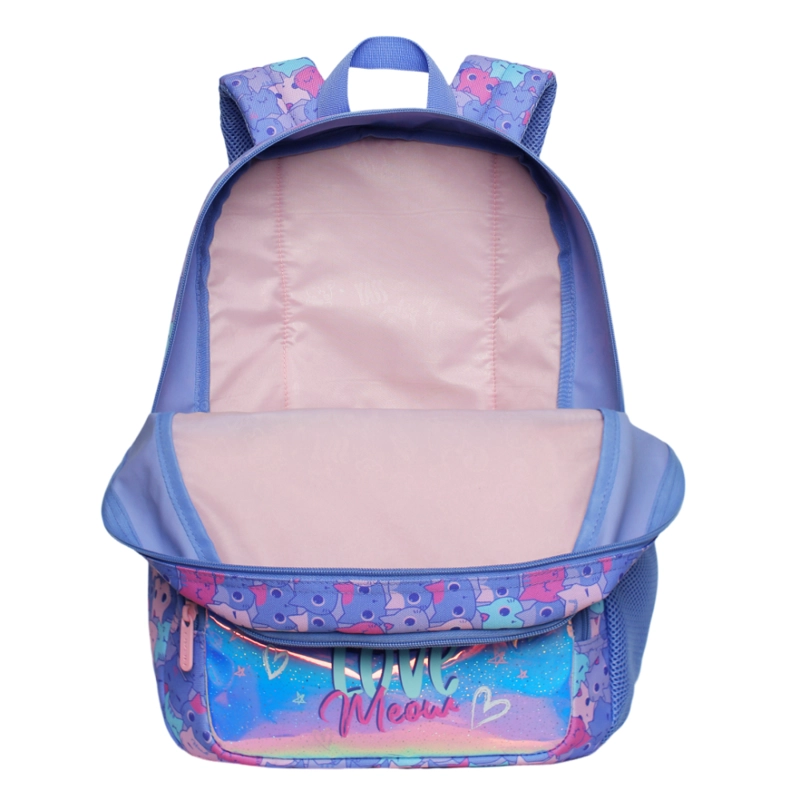 MOCHILA INFANTIL NIÑA FANTASY GATO LILA HEAD - 3