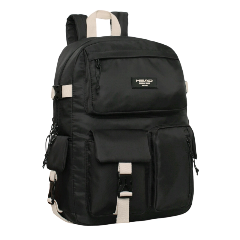 MOCHILA MUJER KAWAII ESCALADE NEGRO BLANCO HEAD - 1