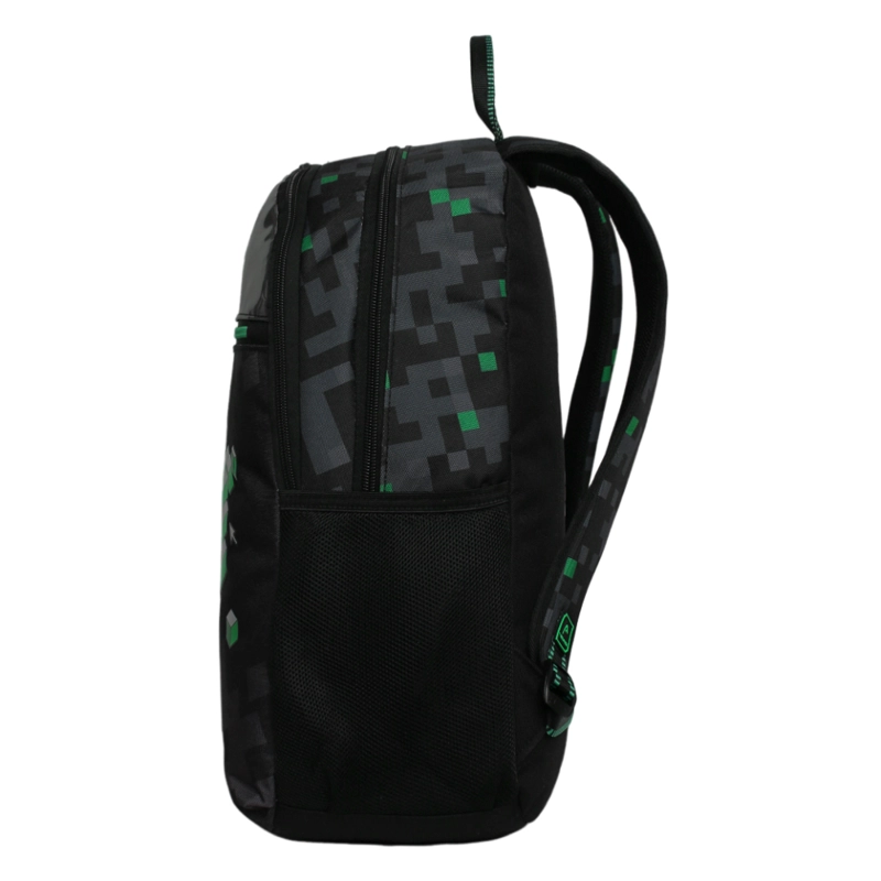MOCHILA INFANTIL NIÑO BALLOON GAMER NEGRO VERDE HEAD - 4