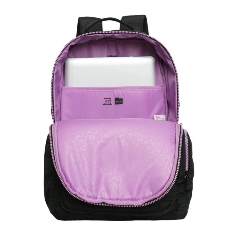 MOCHILA MUJER ALTEA TIPO PARKA NEGRO LILA HEAD - 3