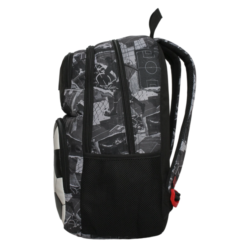 MOCHILA INFANTIL NIÑO FANTASY FUTBOL NEGRA HEAD - 4