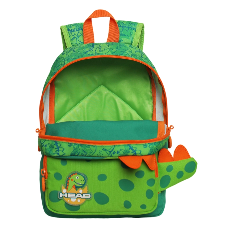 MOCHILA INFANTIL NIÑO POP CUTE DINO VERDE HEAD - 3