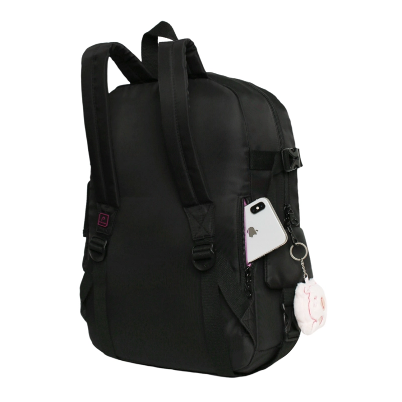 MOCHILA MUJER KAWAII FUSION GLITTER NEGRO HEAD - 4