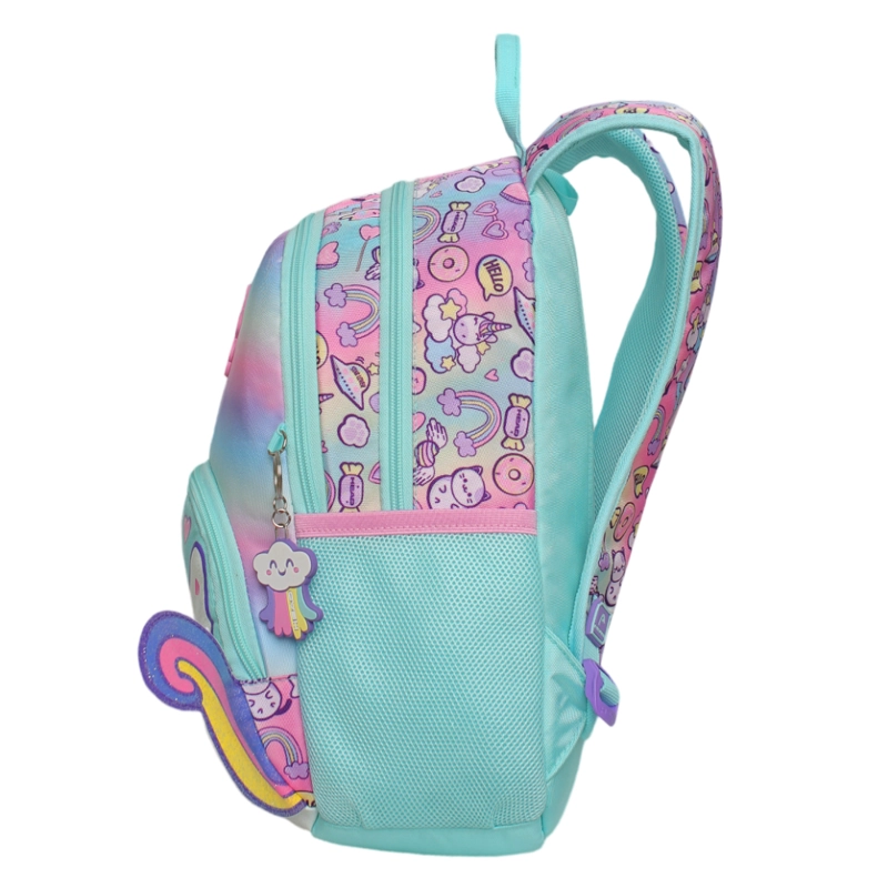 MOCHILA INFANTIL NIÑA GUM CAT FADED MULTICOLOR HEAD - 4