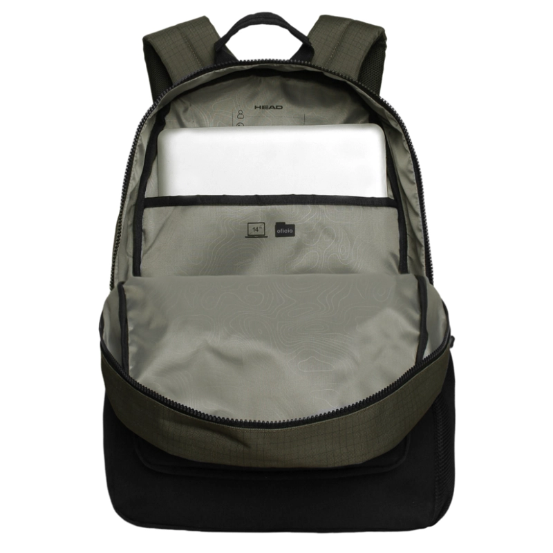 MOCHILA COMPACTA ESCAPE CUADROS VERDE HEAD - 3