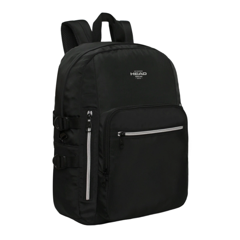 MOCHILA MUJER NOTEBOOK KONA NEGRO SILVER HEAD - 1