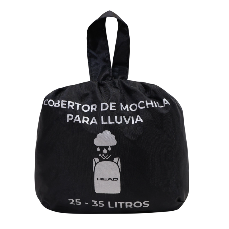 COBERTOR LLUVIA REFLECTANTE CUBRE MOCHILA RAIN NEGRO HEAD - 4