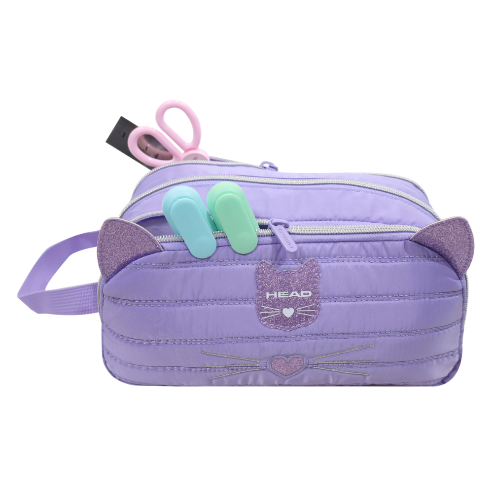 ESTUCHE INFANTIL NIÑA ATOS GATO LILA HEAD - 4