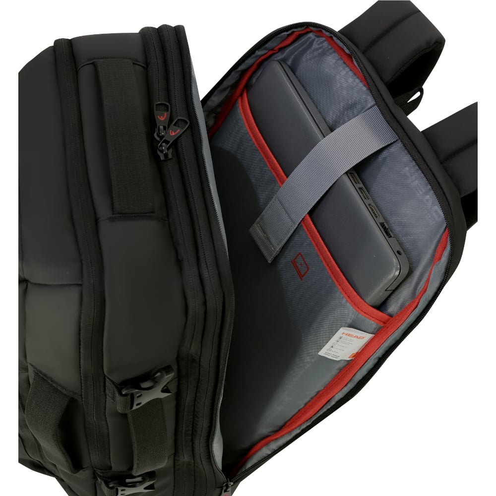 MOCHILA DE VIAJE EXPANDIBLE SHARK WATERPROOF REVERSE NEGRO HEAD - 6
