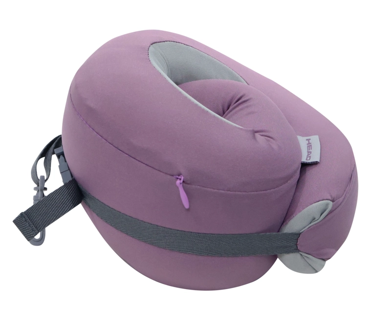 ALMOHADA COJIN VIAJE CUELLO PILLOW MORADO HEAD - 6