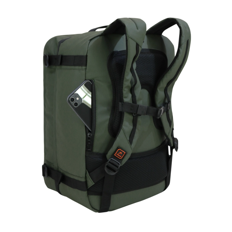 MOCHILA DE VIAJE PREMIUM TRAVELER VERDE MILITAR HEAD - 5