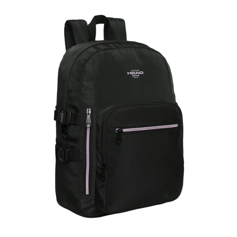 MOCHILA MUJER NOTEBOOK KONA NEGRO LILA HEAD - 1