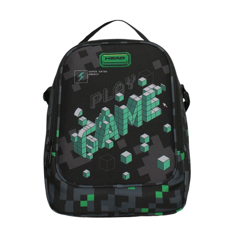 LONCHERA HOMBRE GREY PIXELES NEGRO HEAD - 2