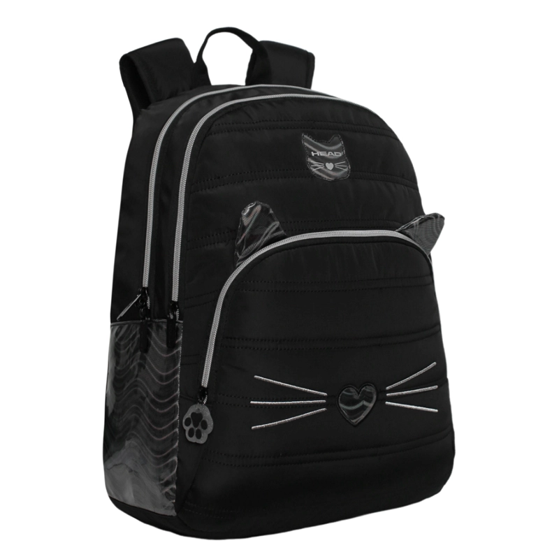 MOCHILA INFANTIL NIÑA BALLOON GATO NEGRO HEAD - 1