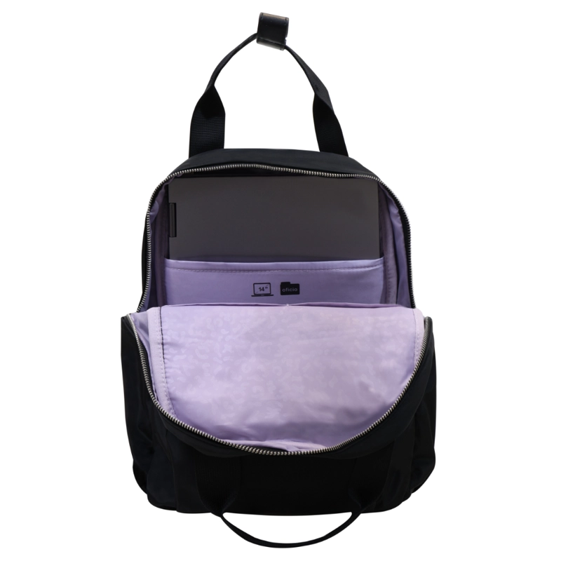 MOCHILA MUJER PORTA NOTEBOOK GENESIS 14' NEGRO HEAD - 3