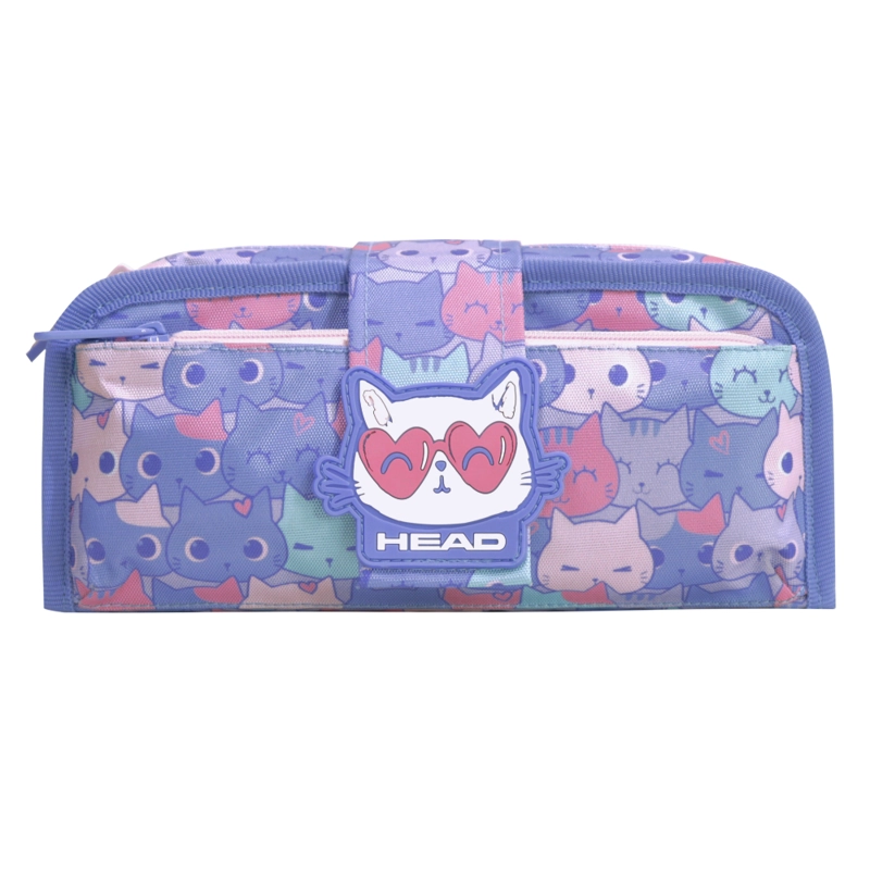 ESTUCHE INFANTIL NIÑA CHERRY GATO LILA HEAD - 2