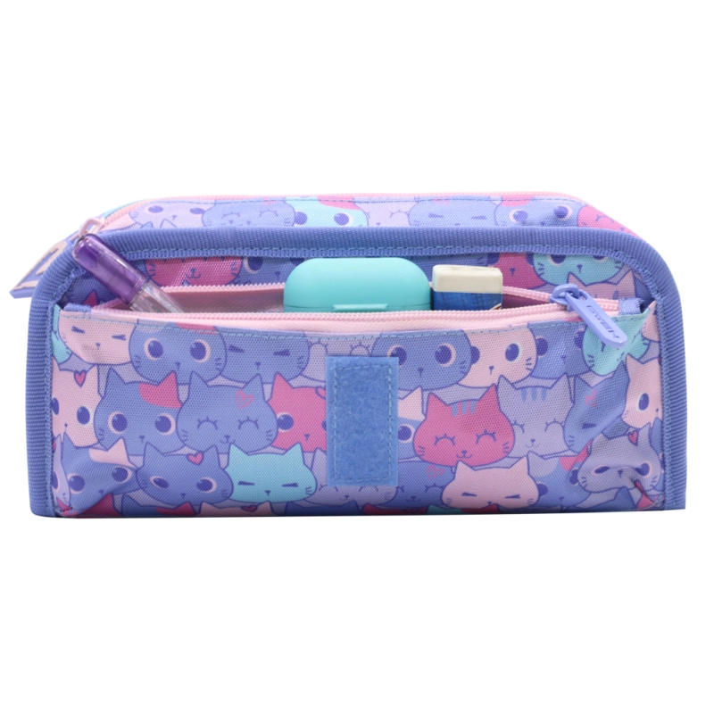 ESTUCHE INFANTIL NIÑA CHERRY GATO LILA HEAD - 4