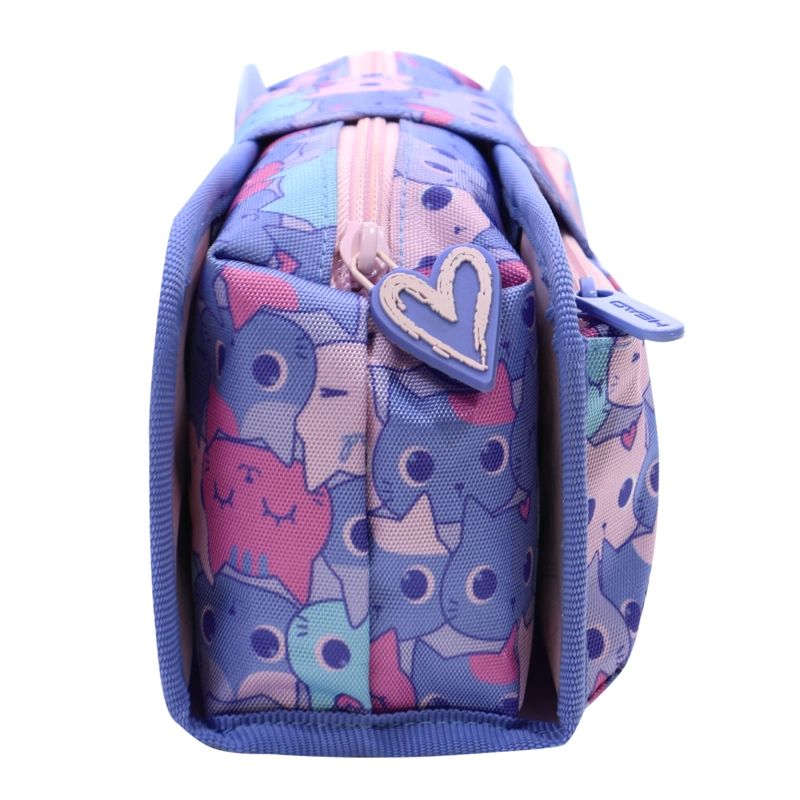ESTUCHE INFANTIL NIÑA CHERRY GATO LILA HEAD - 5