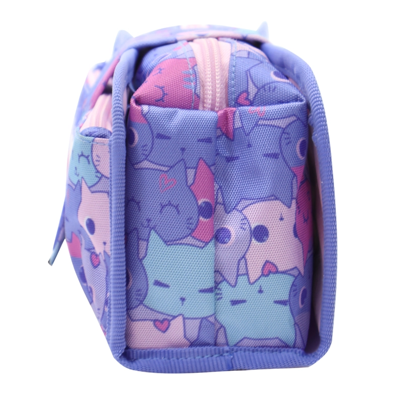 ESTUCHE INFANTIL NIÑA CHERRY GATO LILA HEAD - 6