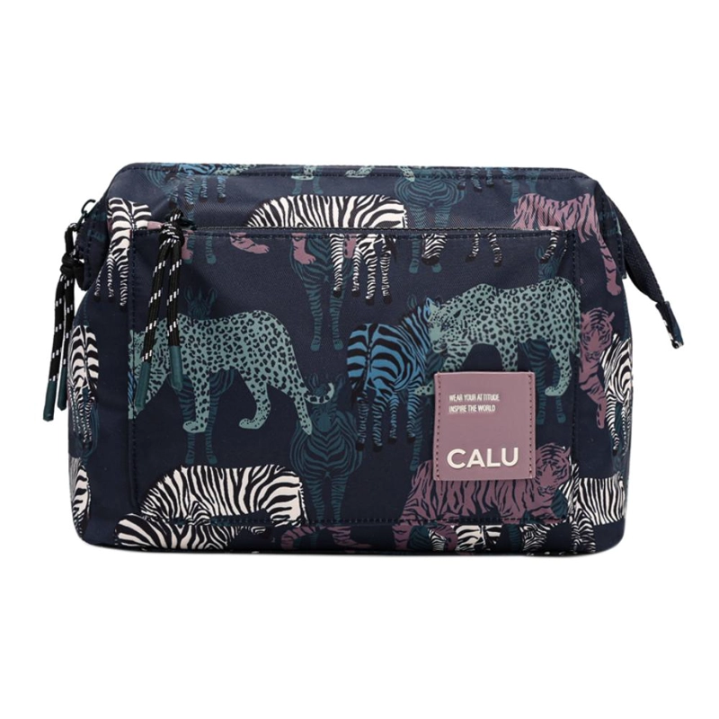NECESER ORGANIZADOR LUCIANA ZEBRA AZUL CALU - 2