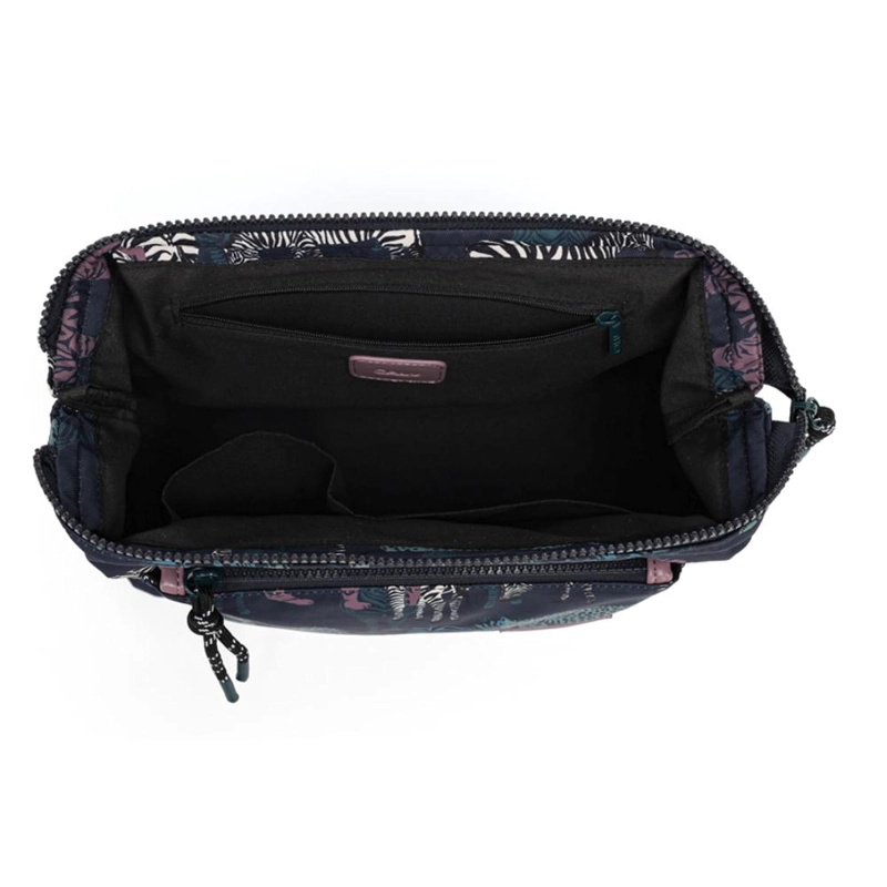 NECESER ORGANIZADOR LUCIANA ZEBRA AZUL CALU - 3