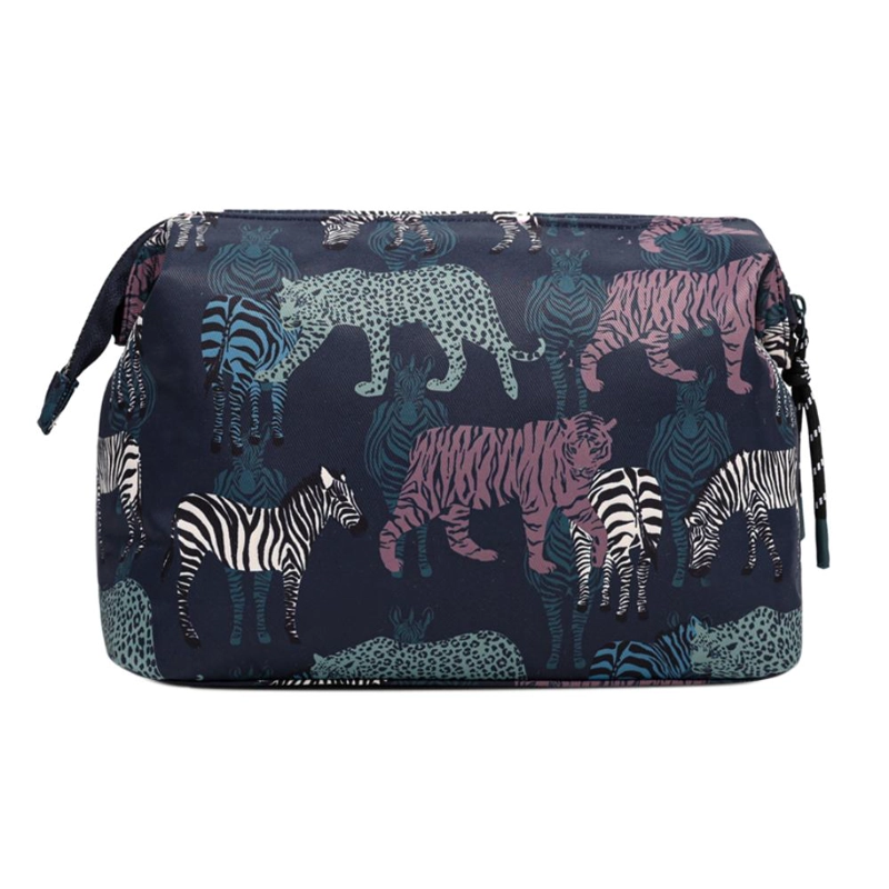 NECESER ORGANIZADOR LUCIANA ZEBRA AZUL CALU - 5