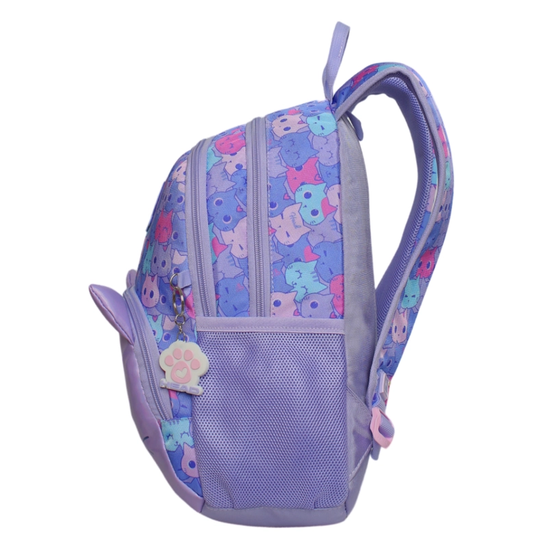 MOCHILA INFANTIL NIÑA GUM MEOW LILA HEAD - 4