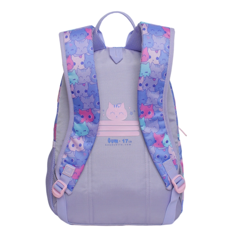 MOCHILA INFANTIL NIÑA GUM MEOW LILA HEAD - 5
