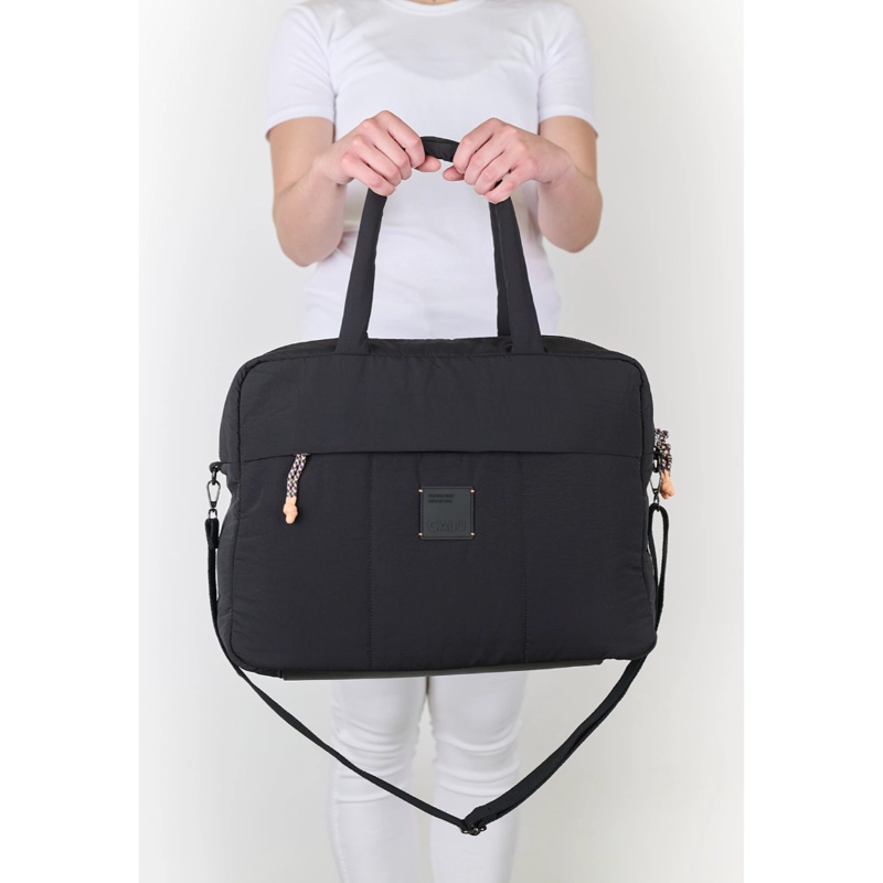 BOLSO DE VIAJE BEATRICE ACOLCHADO NEGRO CALU - 8