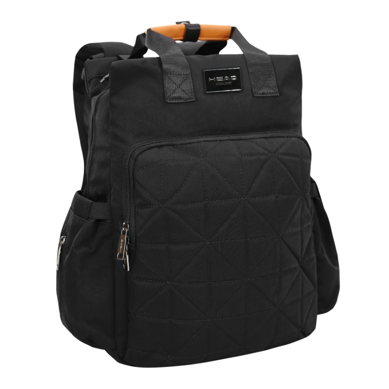 MOCHILA PAÑALERA MATERNAL NEW BLOOM NEGRA HEAD - 1