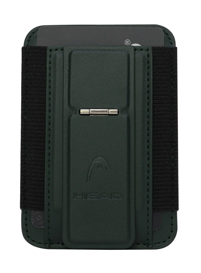 BILLETERA TARJETERO ELASTICO MAGNE TICO BOXTER VERDE HEAD - 2