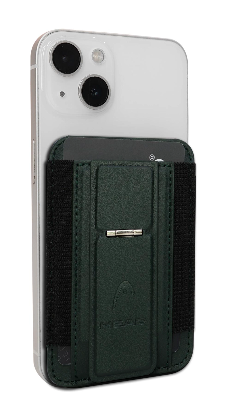 BILLETERA TARJETERO ELASTICO MAGNE TICO BOXTER VERDE HEAD - 4