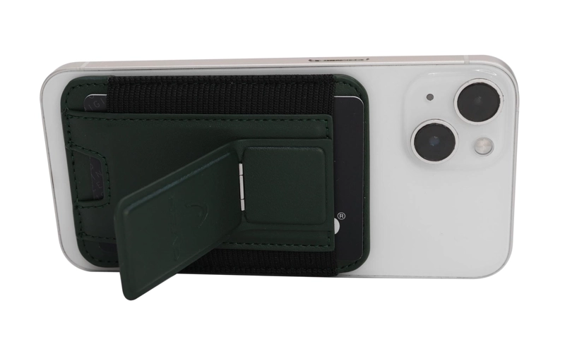 BILLETERA TARJETERO ELASTICO MAGNE TICO BOXTER VERDE HEAD - 6