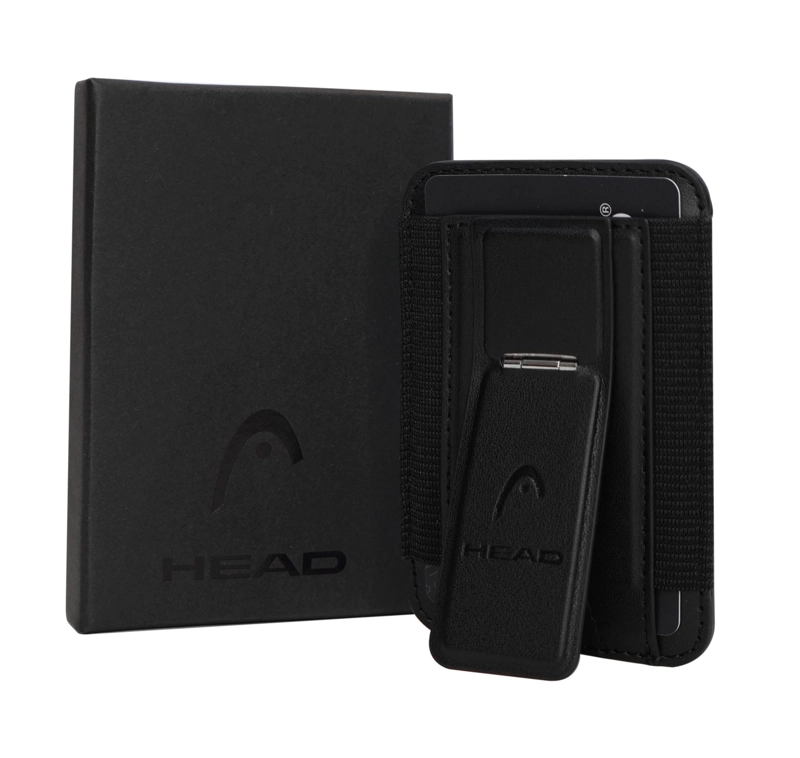 BILLETERA TARJETERO MAGNE TICO MAGSAFE CAYMAN NEGRO HEAD - 1