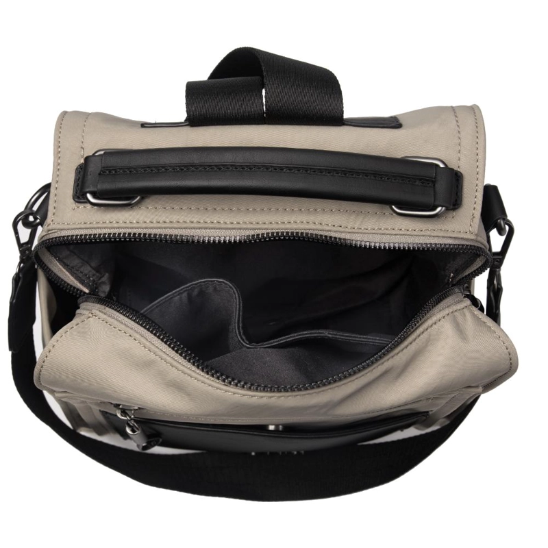 MOCHILA DOBLE USO ELEANOR BEIGE CALU - 4