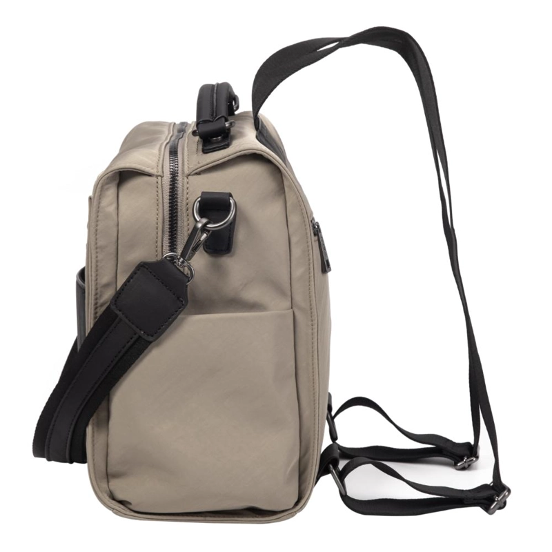MOCHILA DOBLE USO ELEANOR BEIGE CALU - 5