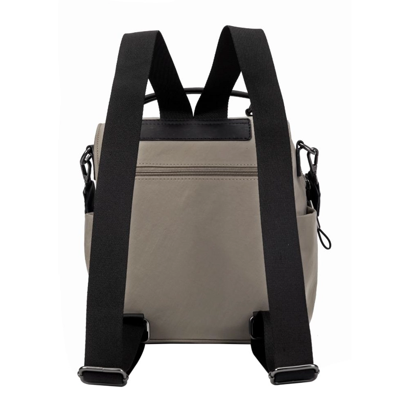 MOCHILA DOBLE USO ELEANOR BEIGE CALU - 6