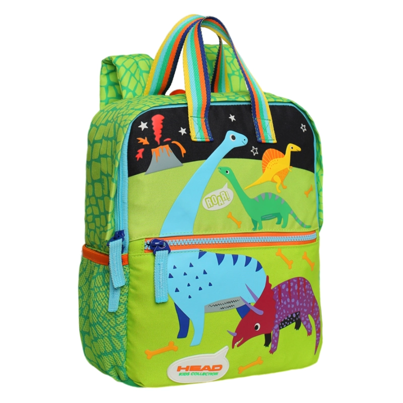 MOCHILA INFANTIL NIÑO PEPA DINO VOLCAN VERDE HEAD - 1