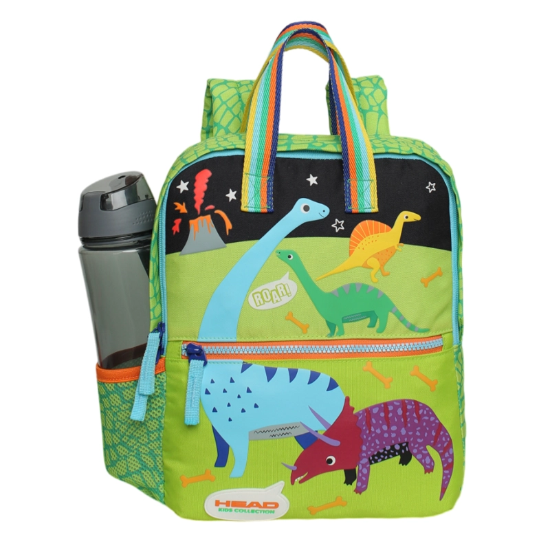 MOCHILA INFANTIL NIÑO PEPA DINO VOLCAN VERDE HEAD - 2