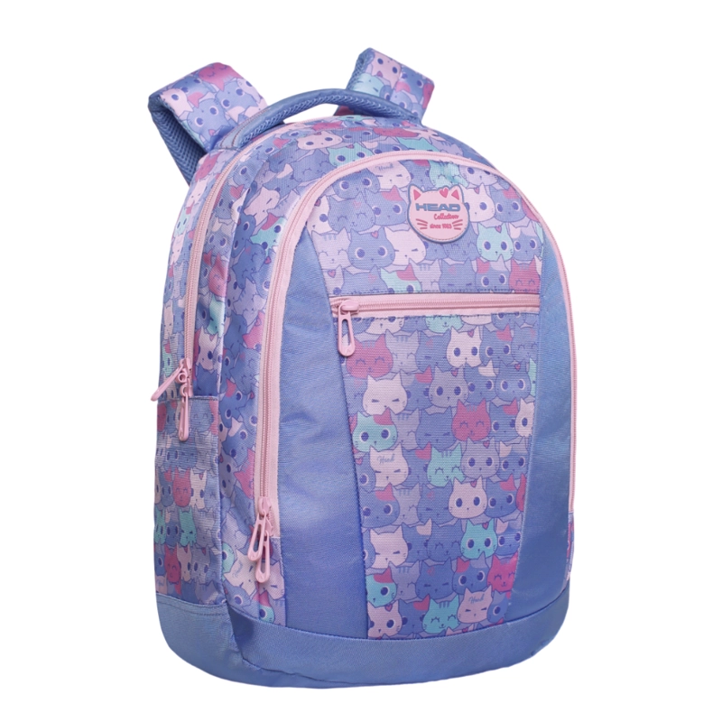 PACK TOP ESCOLAR MUJER (X4) MEOW LILA HEAD - 2