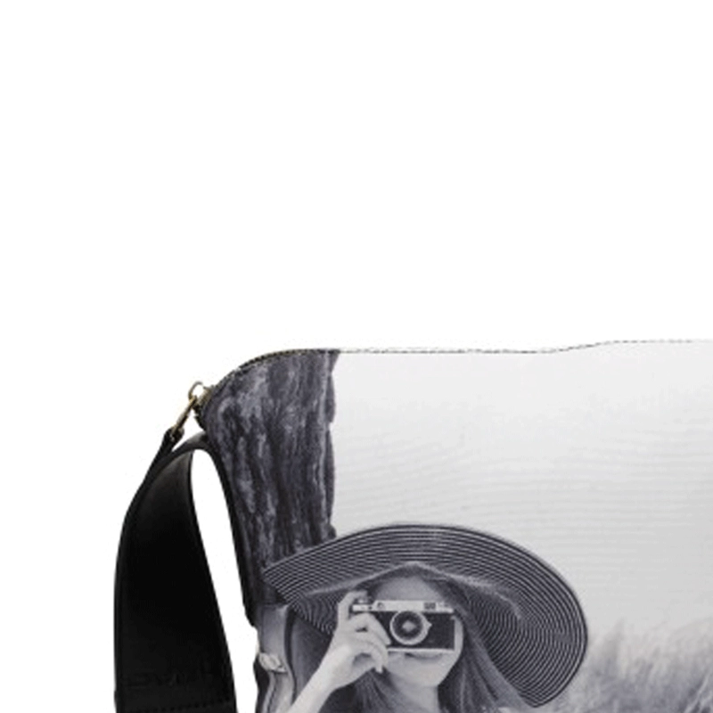 CARTERA BOLSO REFLEX BLANCO NEGRO HEAD - 2