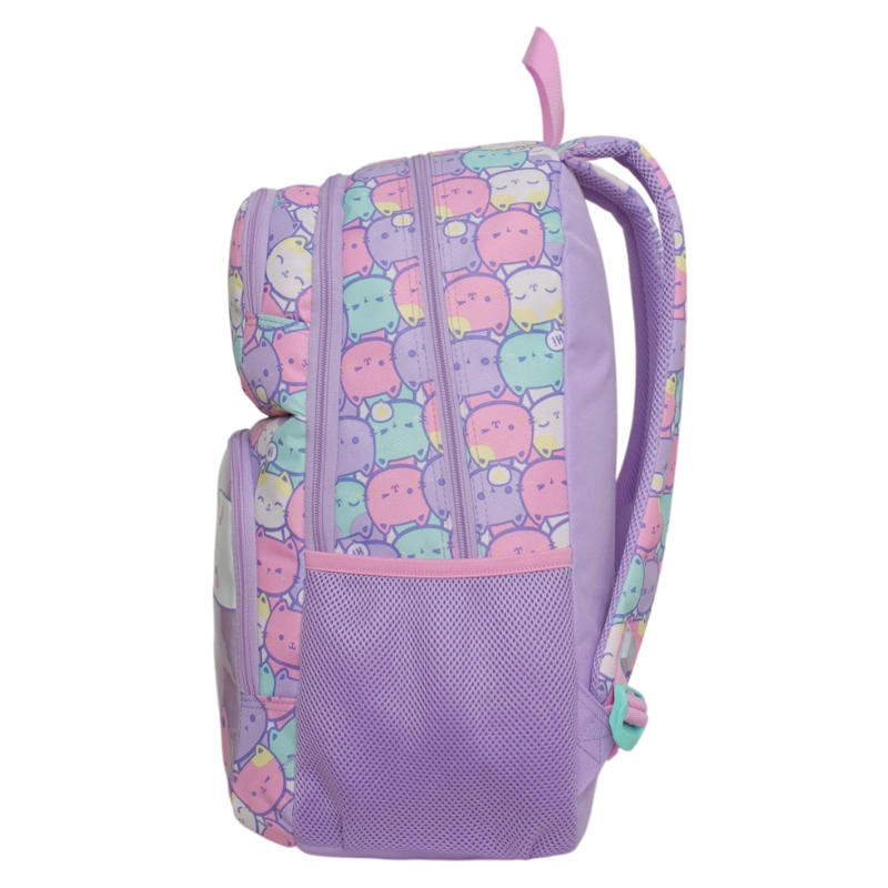 MOCHILA INFANTIL NIÑA FANTASY NEW GATOS PASTEL HEAD - 4